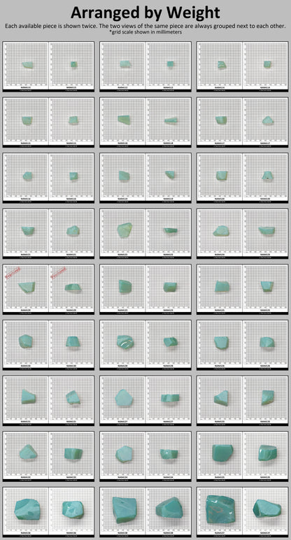 Nanosital Simulated Green Apple Opal Lab Created Faceting Rough for Gem Cutting - #A-9825 - Various Sizes : #BEGIN