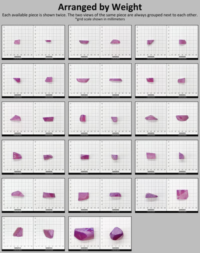 Nanosital Simulated Purple Orchid Chalcedony Lab Created Faceting Rough for Gem Cutting - #E-182/1 - Various Sizes #BEGIN
