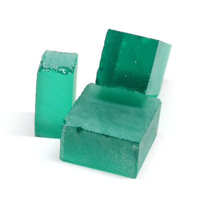 Nanosital Simulated Very Light Emerald Lab Created Faceting Rough for Gem Cutting - #0/4 - Various Sizes #BEGIN