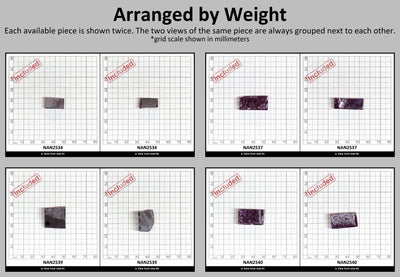 Nanosital Simulated Fuchsia Tourmaline (Included) Lab Created Faceting Rough for Gem Cutting - #Z-250 - Various Sizes #BEGIN