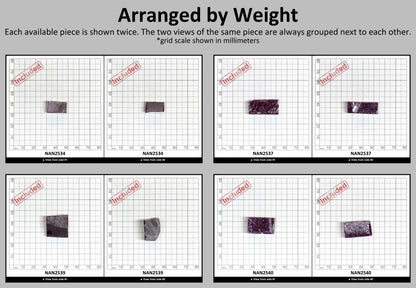 Nanosital Simulated Fuchsia Tourmaline (Included) Lab Created Faceting Rough for Gem Cutting - #Z-250 - Various Sizes #BEGIN