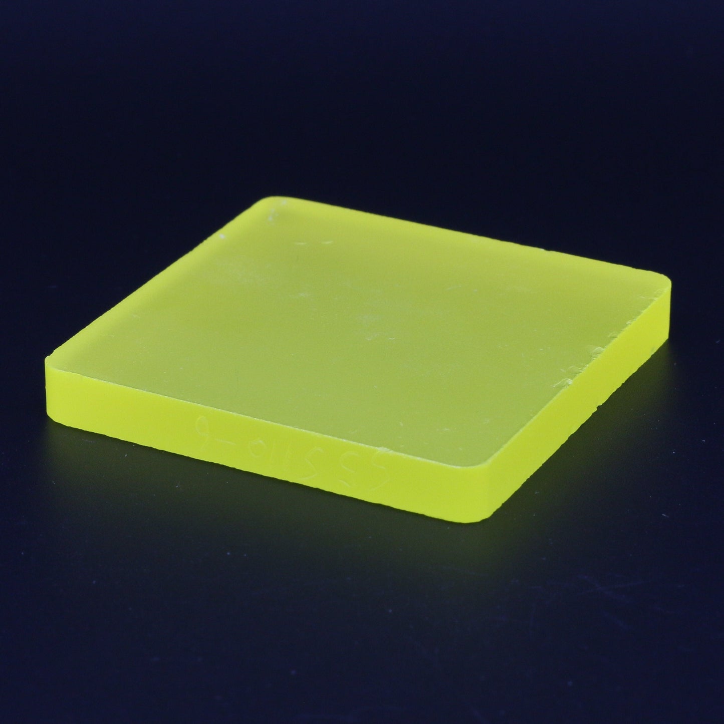 Neon Yellow YAG Polycrystalline (Ceramic) Faceting Rough : #BEGIN