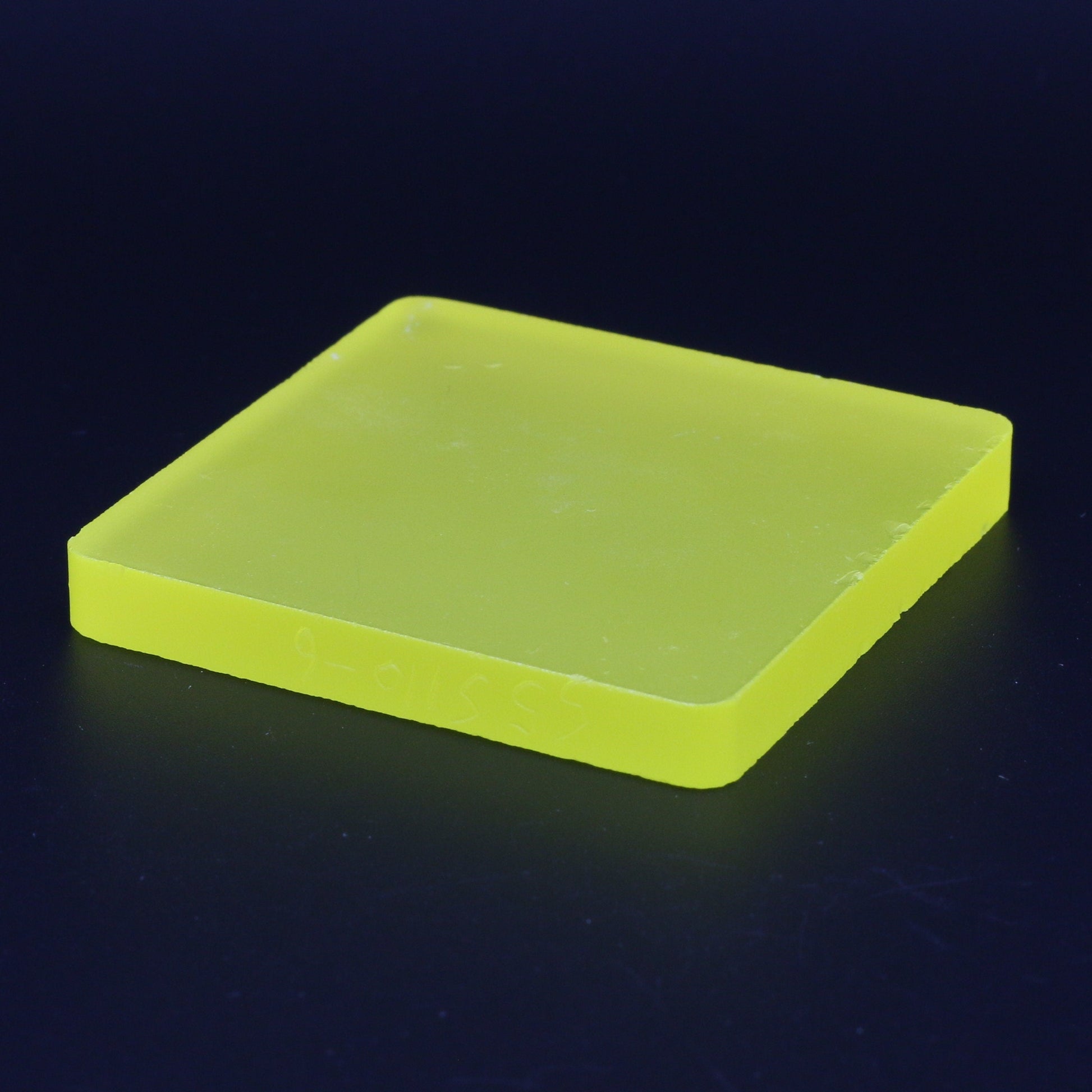 Neon Yellow YAG Polycrystalline (Ceramic) Faceting Rough : #BEGIN