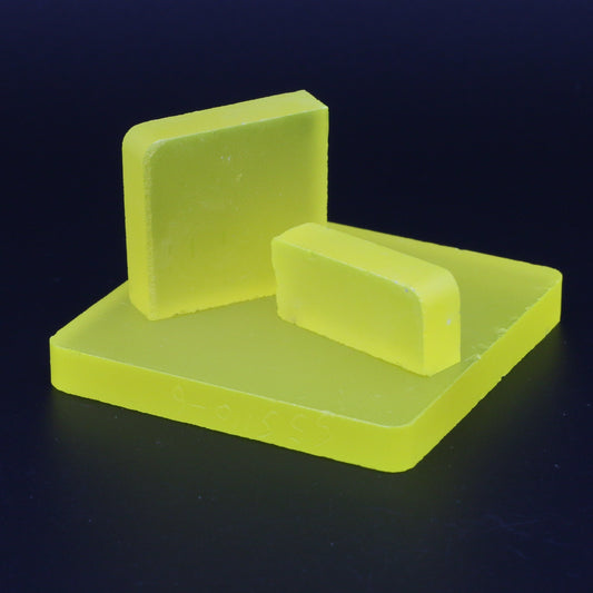 Neon Yellow YAG (Ceramic) Faceting Rough for Gem Cutting - Various Sizes #BEGIN