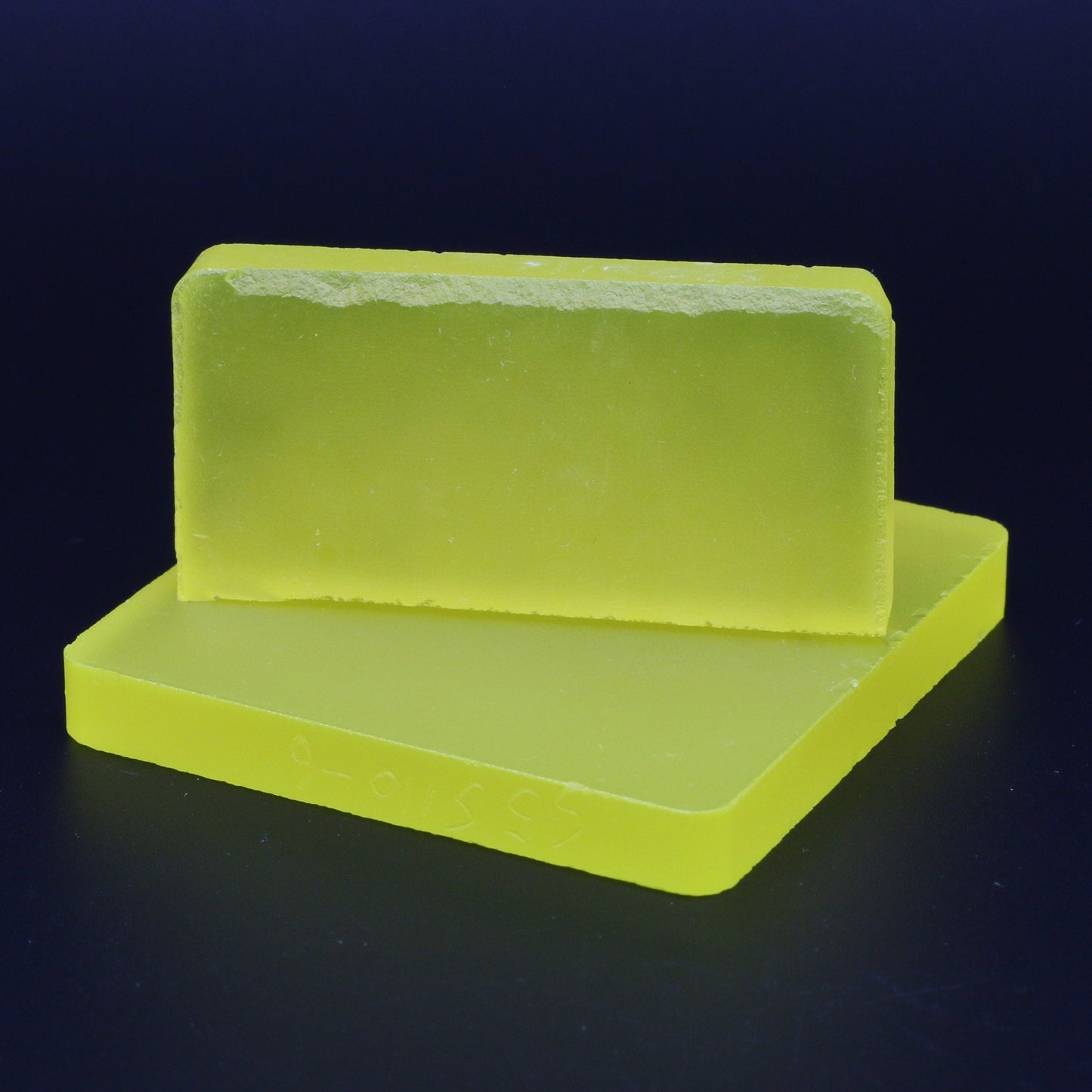 Neon Yellow YAG Polycrystalline (Ceramic) Faceting Rough : #BEGIN