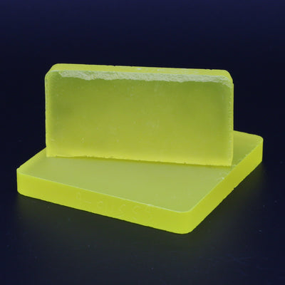 Neon Yellow YAG Polycrystalline (Ceramic) Faceting Rough : #BEGIN