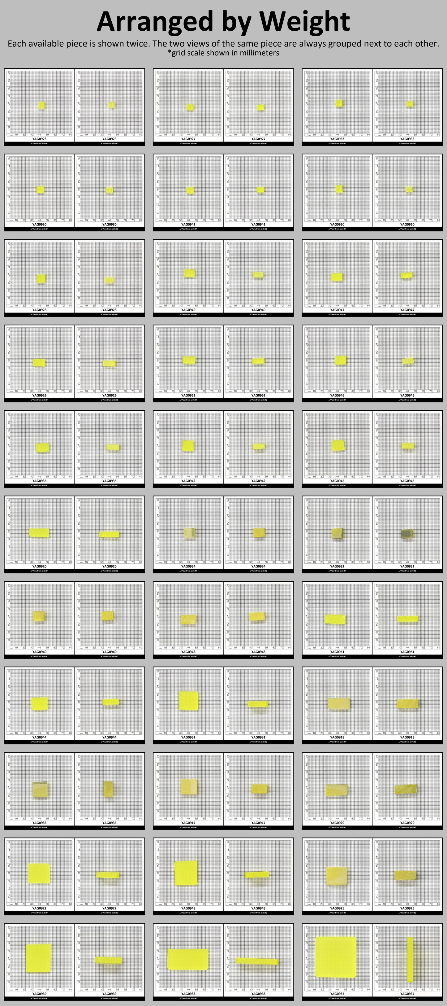 Neon Yellow YAG Polycrystalline (Ceramic) Faceting Rough : #BEGIN