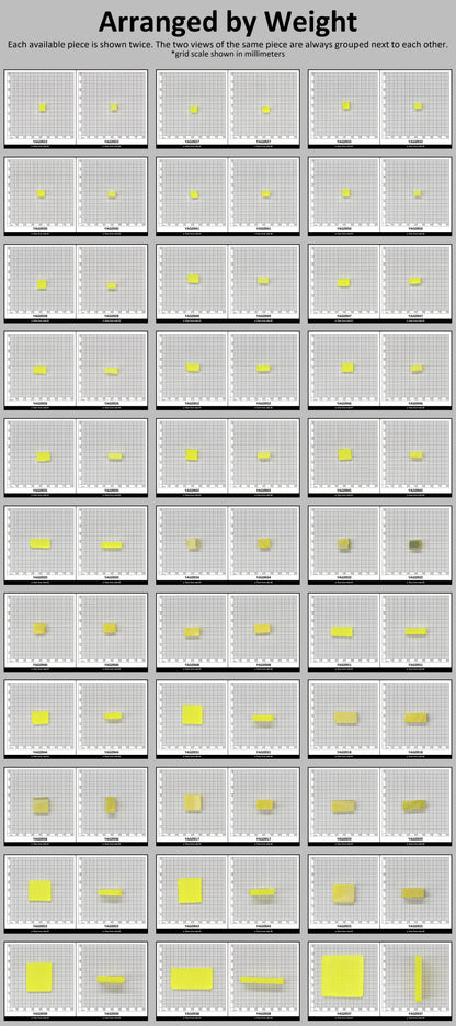 Neon Yellow YAG Polycrystalline (Ceramic) Faceting Rough : #BEGIN