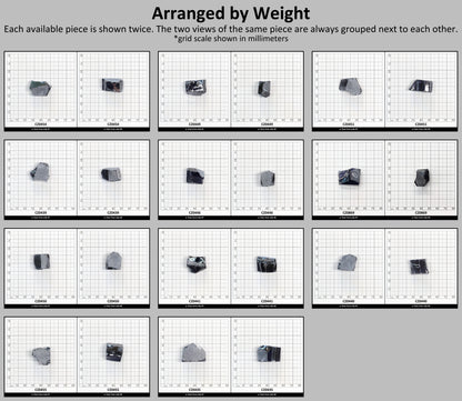 Ocean Grey Diamond Cubic Zirconia Faceting Rough for Gem Cutting - Various Sizes #BEGIN