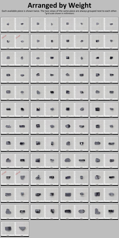 Ocean Grey Diamond Cubic Zirconia Faceting Rough for Gem Cutting - Various Sizes : #BEGIN