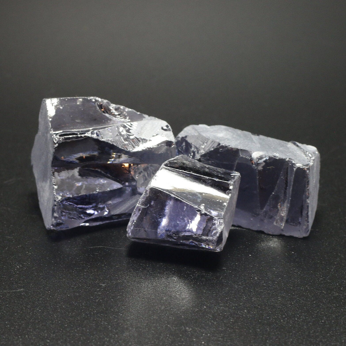 Ocean Grey Diamond Cubic Zirconia Faceting Rough for Gem Cutting - Various Sizes : #BEGIN