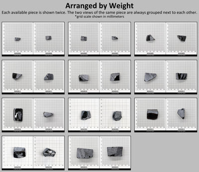 Nanosital Simulated Ocean Steel Lab Created Faceting Rough for Gem Cutting - #A-4016 - Various Sizes #BEGIN