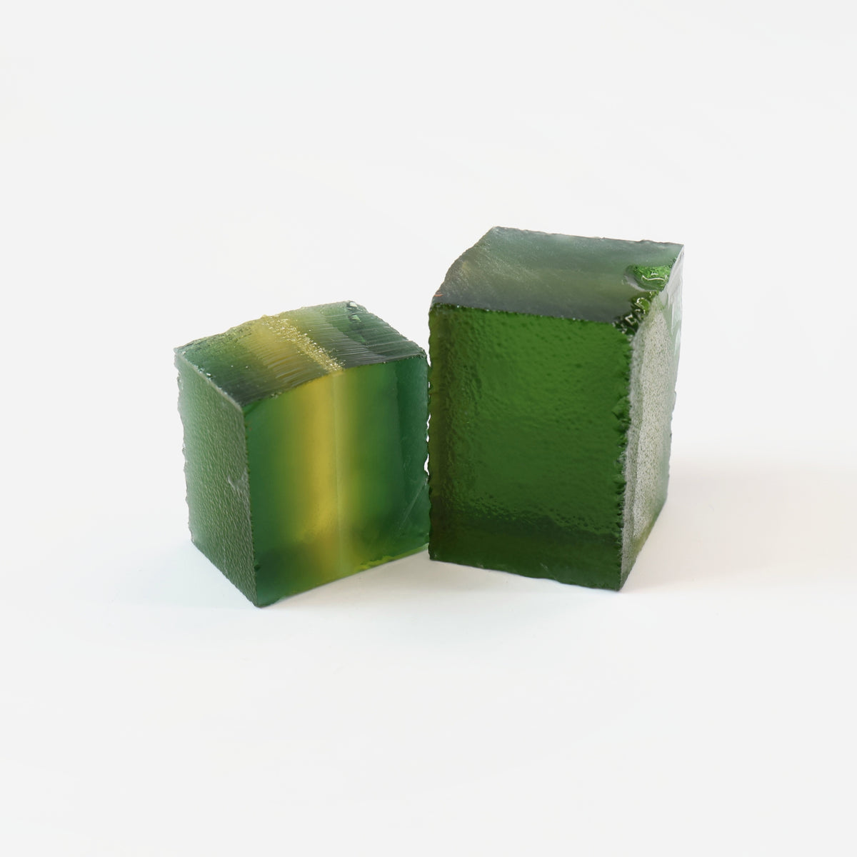 Olive Green Hydrothermal Synthetic Quartz - Lab Created Faceting Rough : #BEGIN