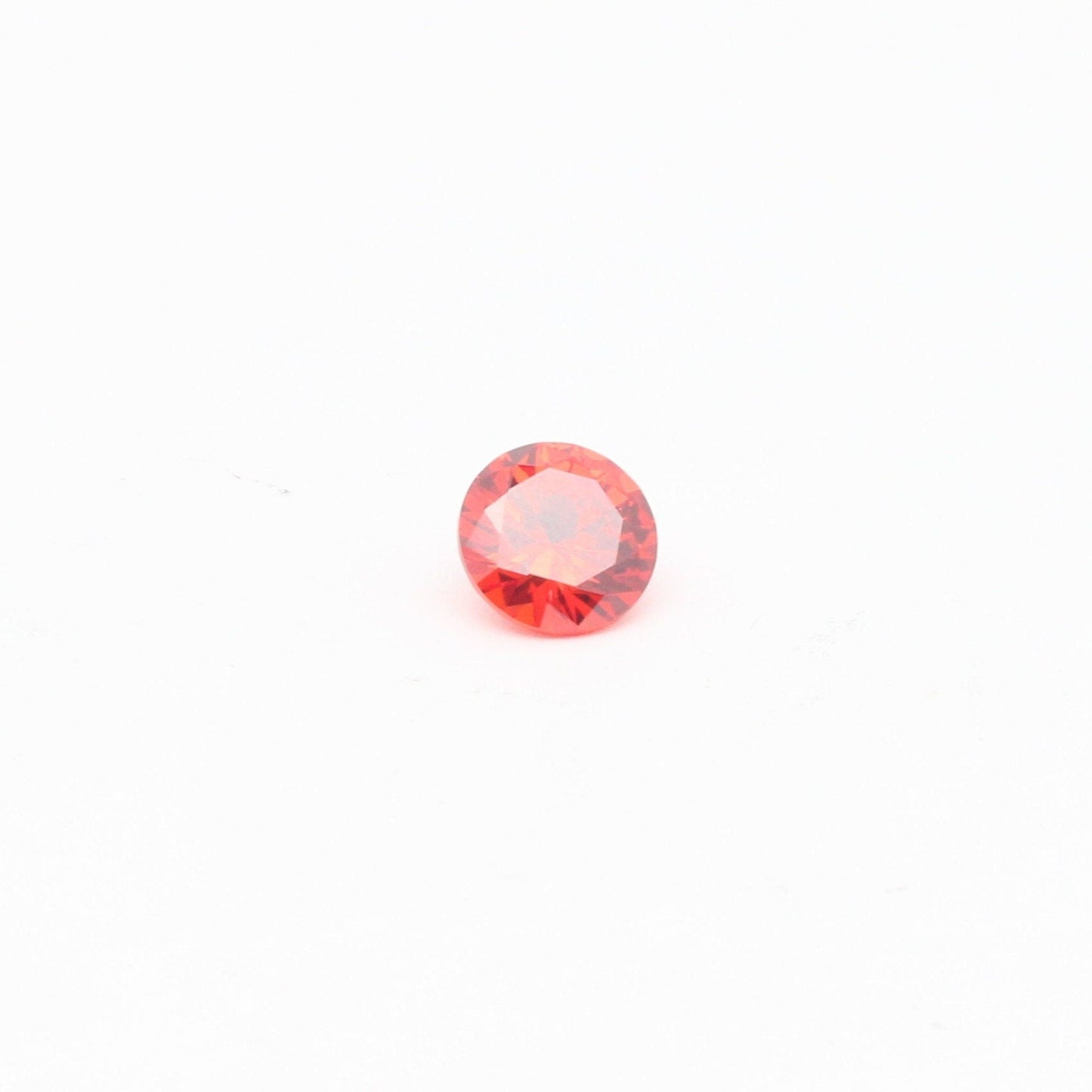 Orange Cubic Zirconia Faceting Rough for Gem Cutting - Various Sizes #BEGIN