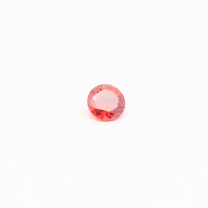 Orange Cubic Zirconia Faceting Rough for Gem Cutting - Various Sizes #BEGIN