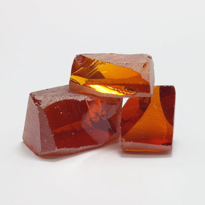 Nanosital Simulated Orange Lab Created Faceting Rough for Gem Cutting - #144 - Various Sizes #BEGIN