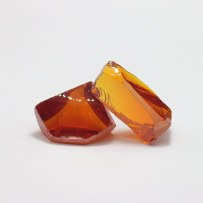Nanosital Simulated Orange Lab Created Faceting Rough for Gem Cutting - #144 - Various Sizes #BEGIN