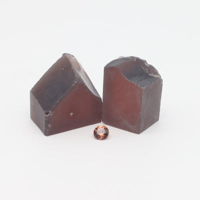 Orange YAG Faceting Rough for Gem Cutting - Various Sizes #BEGIN
