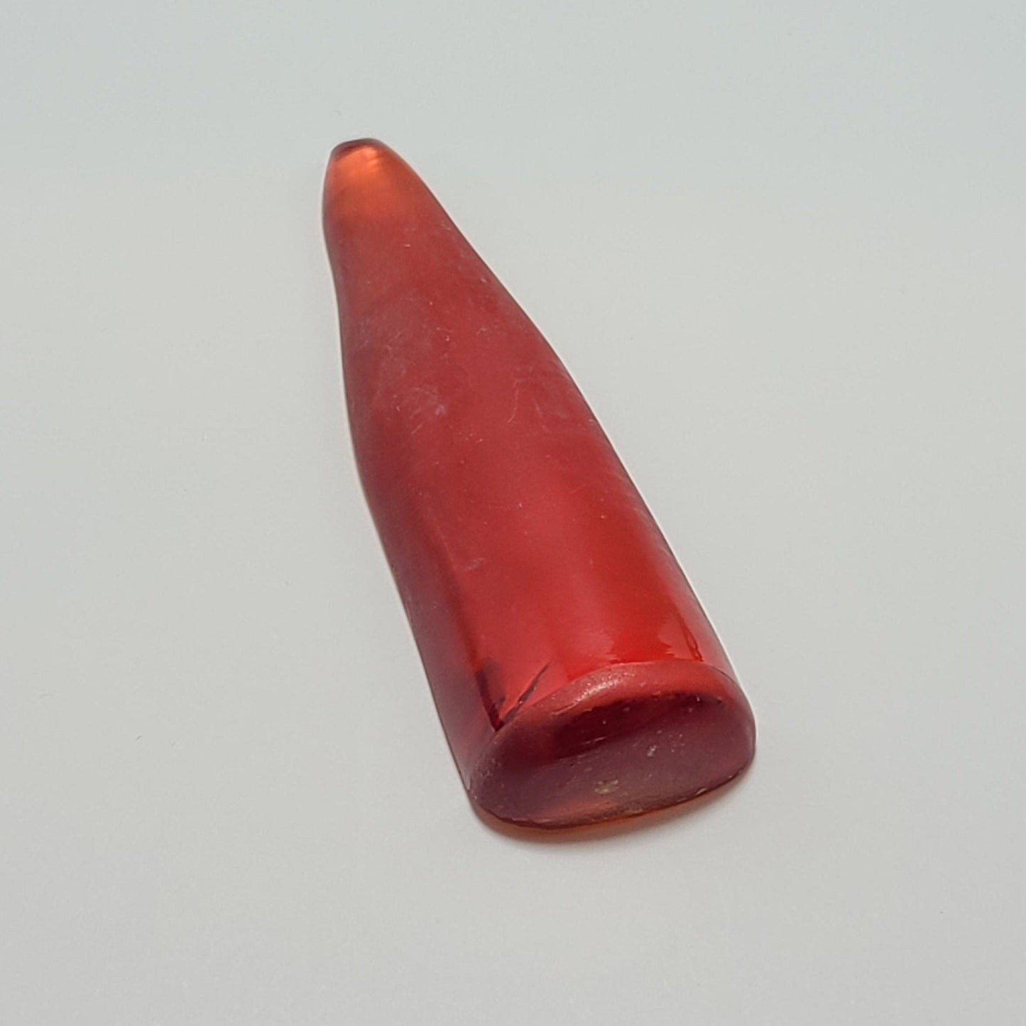 Padparadscha #55 Lab Created Corundum Sapphire Faceting Rough for Gem Cutting - Various Sizes - Split Boule #BEGIN