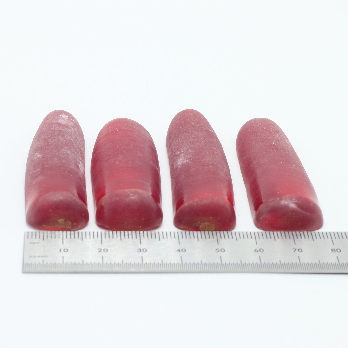 Padparadscha #57 Lab Created Corundum Sapphire Faceting Rough for Gem Cutting - Various Sizes - Split Boule #BEGIN