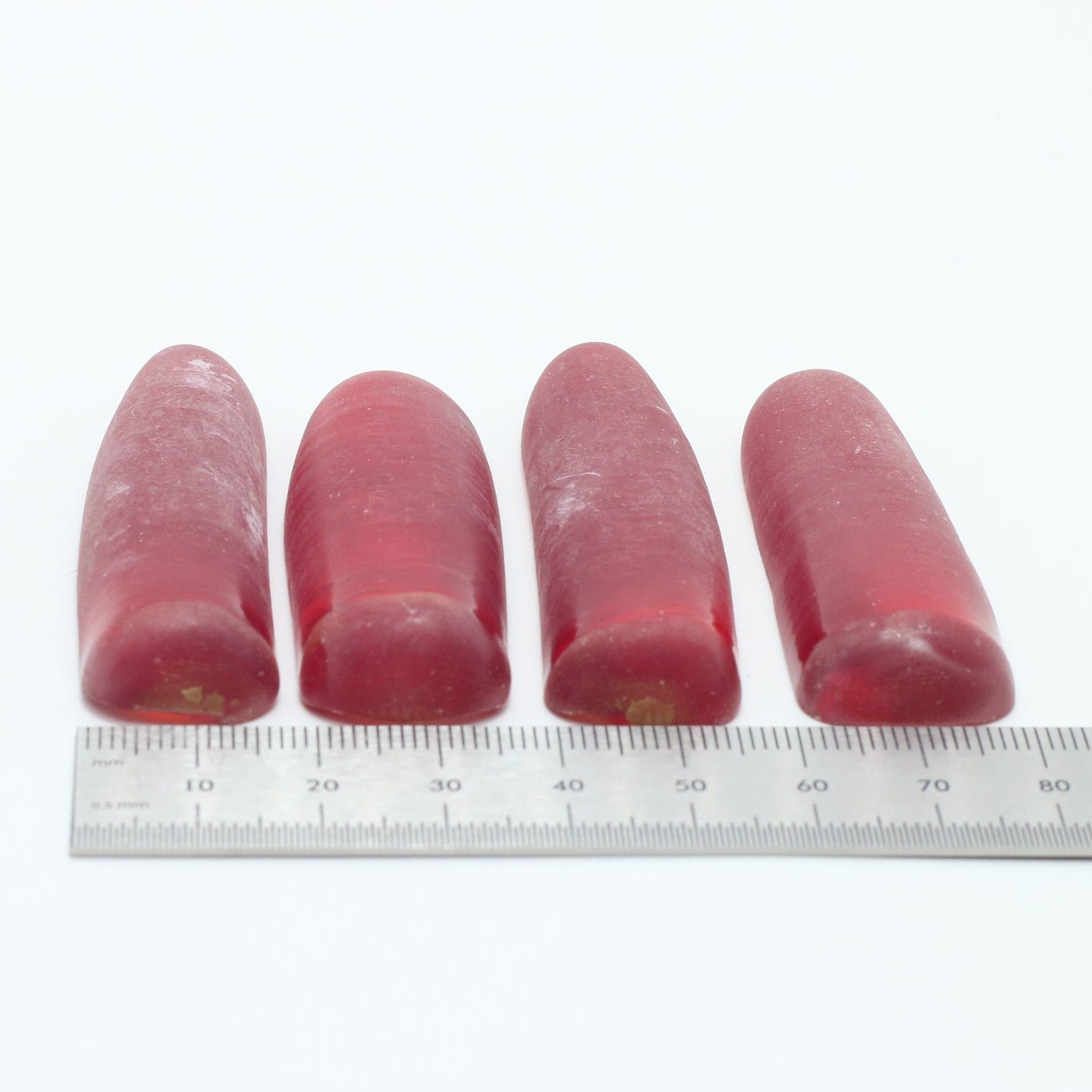 Padparadscha #57 Lab Created Corundum Sapphire Faceting Rough for Gem Cutting - Various Sizes - Split Boule #BEGIN