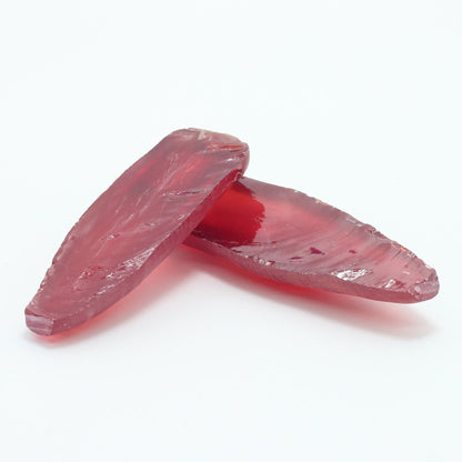 Padparadscha #57SP Lab Created Corundum Sapphire Faceting Rough for Gem Cutting - Various Sizes - Split Boule #BEGIN