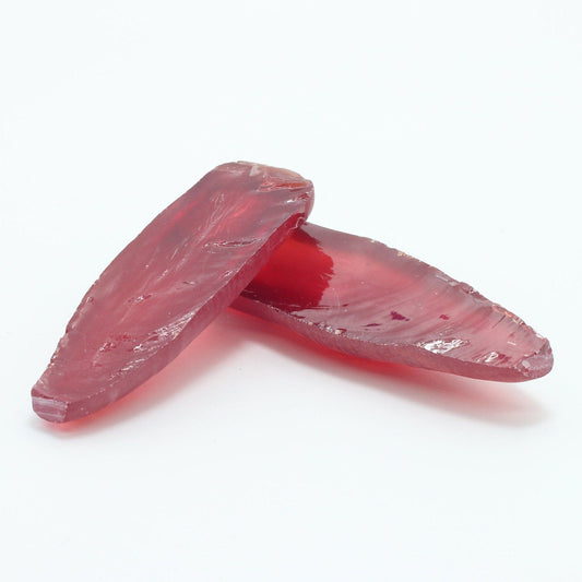 Padparadscha #57SP Lab Created Corundum Sapphire Faceting Rough for Gem Cutting - Various Sizes - Split Boule #BEGIN