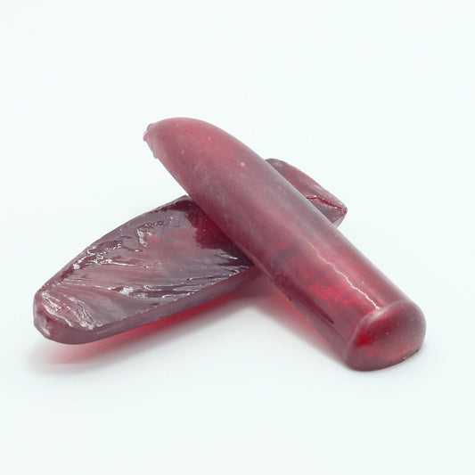 Padparadscha Red #59 Lab Created Corundum Sapphire Faceting Rough for Gem Cutting - Various Sizes - Split Boule #BEGIN