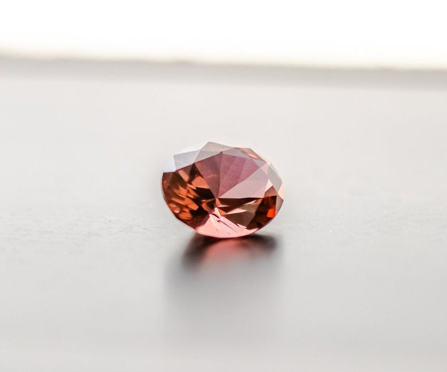 Nanosital Simulated Padparadscha Sapphire Lab Created Faceting Rough for Gem Cutting - #E-96 - Various Sizes #BEGIN