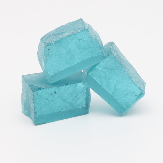 Nanosital Simulated Paraiba Tourmaline (Included)  Lab Created Faceting Rough for Gem Cutting - #Z-108 - Various Sizes #BEGIN