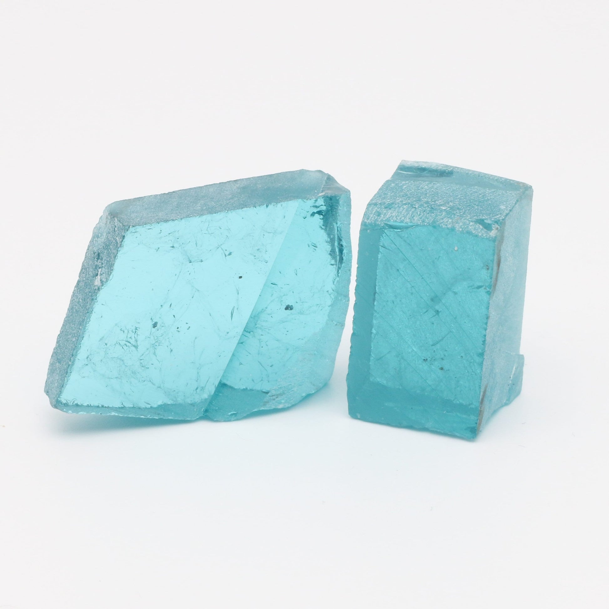 Nanosital Simulated Paraiba Tourmaline (Included)  Lab Created Faceting Rough for Gem Cutting - #Z-108 - Various Sizes #BEGIN