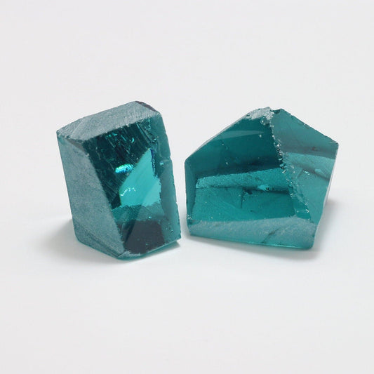 Nanosital Simulated Paraiba Tourmaline Lab Created Faceting Rough for Gem Cutting - #A-108/B - Various Sizes #BEGIN