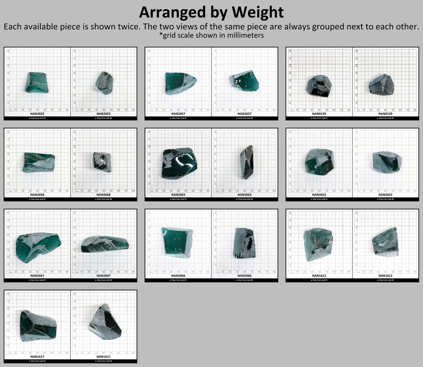 Nanosital Simulated Paraiba Tourmaline Lab Created Faceting Rough for Gem Cutting - #A-75 - Various Sizes #BEGIN