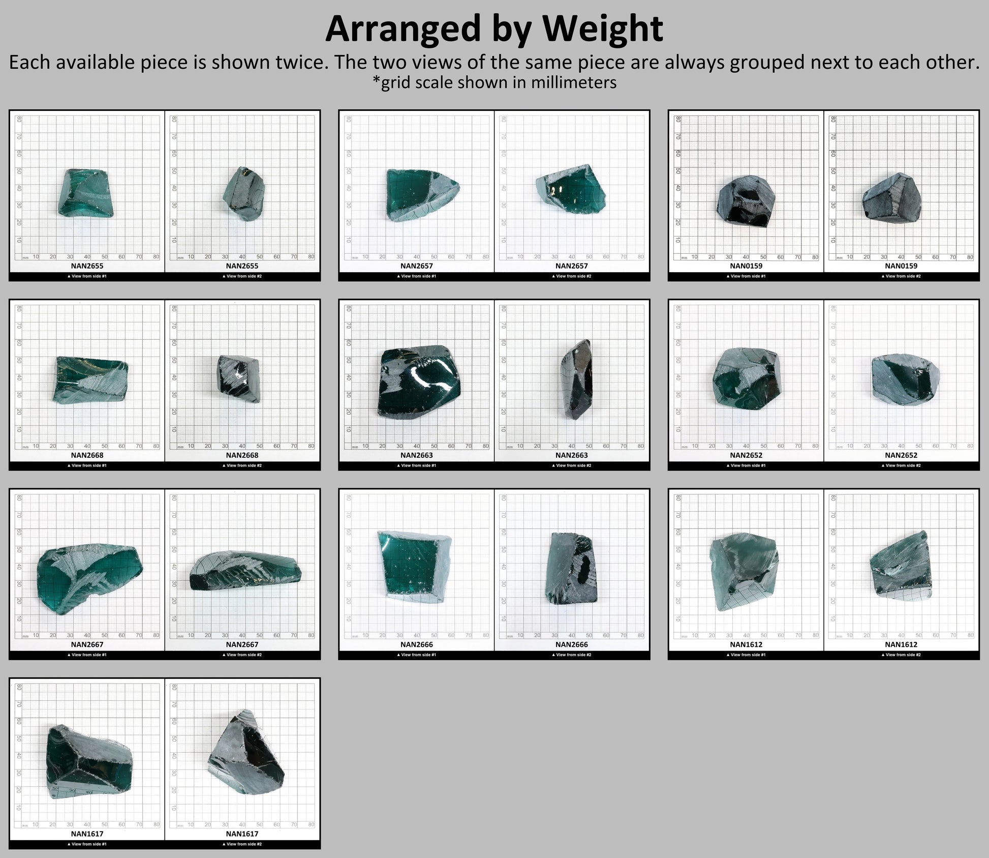 Nanosital Simulated Paraiba Tourmaline Lab Created Faceting Rough for Gem Cutting - #A-75 - Various Sizes #BEGIN