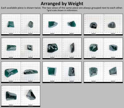Nanosital Simulated Paraiba Tourmaline Lab Created Faceting Rough for Gem Cutting - #A-75 - Various Sizes #BEGIN