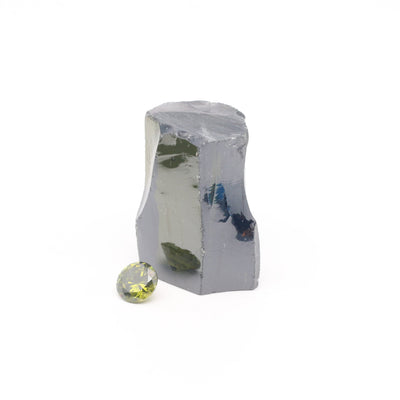 Peridot Cubic Zirconia Faceting Rough for Gem Cutting - Various Sizes #BEGIN
