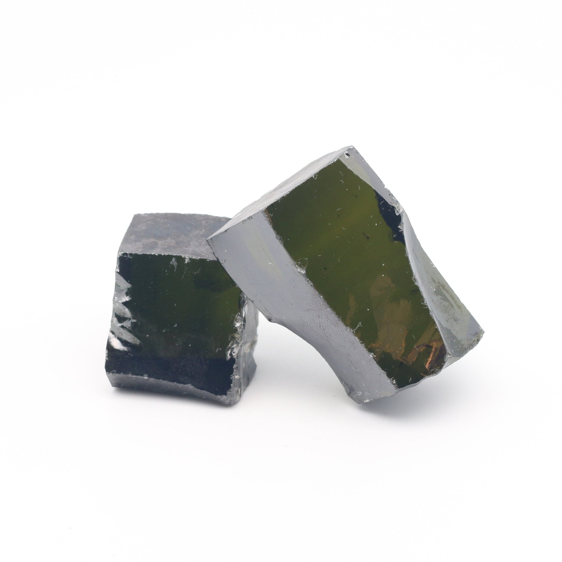 Peridot Cubic Zirconia Faceting Rough for Gem Cutting - Various Sizes #BEGIN
