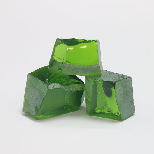 Nanosital Simulated Peridot Lab Created Faceting Rough for Gem Cutting - #172 - Various Sizes #BEGIN