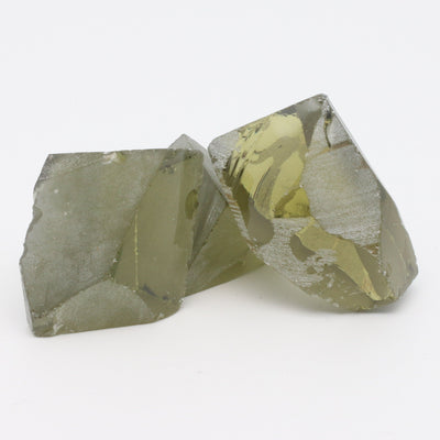 Nanosital Simulated Peridot Lab Created Faceting Rough for Gem Cutting - #14 - Various Sizes #BEGIN