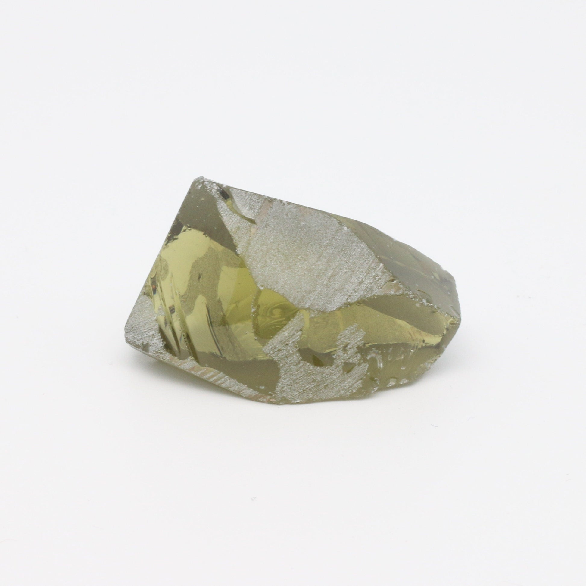 Nanosital Simulated Peridot Lab Created Faceting Rough for Gem Cutting - #14 - Various Sizes #BEGIN
