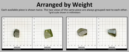 Nanosital Simulated Peridot Lab Created Faceting Rough for Gem Cutting - #14 - Various Sizes #BEGIN