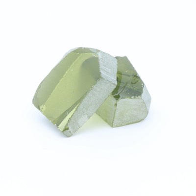 Nanosital Simulated Peridot Lab Created Faceting Rough for Gem Cutting - #14/2 - Various Sizes #BEGIN