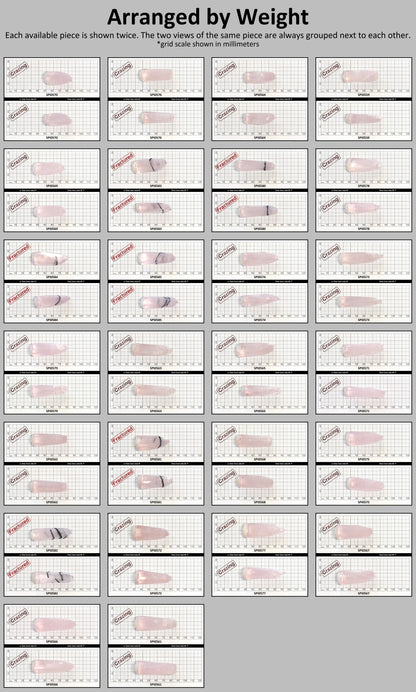 Pink #140-Djeva Lab Created Spinel Faceting Rough for Gem Cutting - Various Sizes #BEGIN