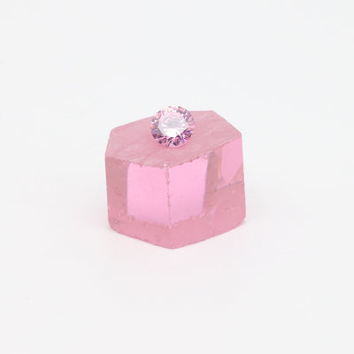 Pink Cubic Zirconia Faceting Rough for Gem Cutting - Various Sizes #BEGIN
