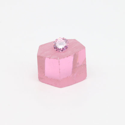 Pink Cubic Zirconia Faceting Rough for Gem Cutting - Various Sizes #BEGIN