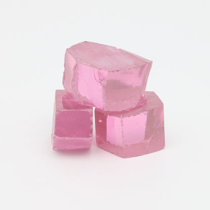 Pink Cubic Zirconia Faceting Rough for Gem Cutting - Various Sizes #BEGIN