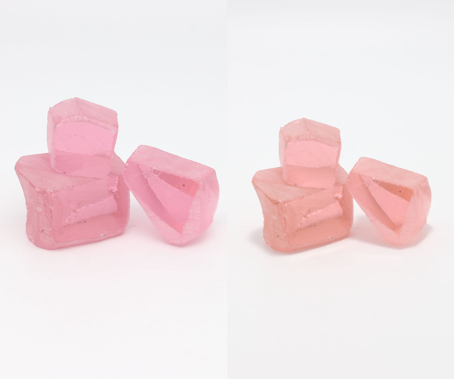 Nanosital Simulated Pink Extra Lab Created Faceting Rough for Gem Cutting - #A-1255 - Various Sizes #BEGIN