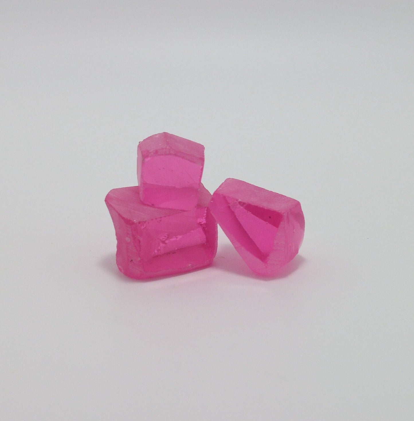 Nanosital Simulated Pink Extra Lab Created Faceting Rough for Gem Cutting - #A-1255 - Various Sizes #BEGIN