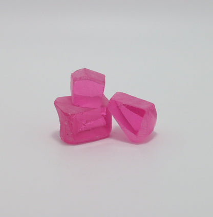 Nanosital Simulated Pink Extra Lab Created Faceting Rough for Gem Cutting - #A-1255 - Various Sizes #BEGIN