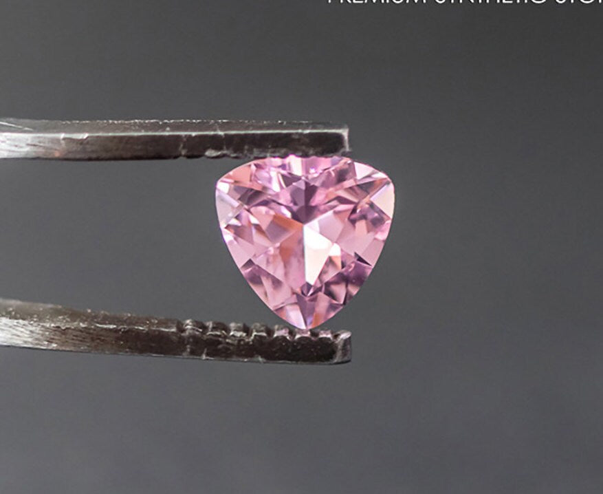 Nanosital Simulated Pink Extra Lab Created Faceting Rough for Gem Cutting - #A-1255 - Various Sizes #BEGIN